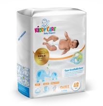 KiddCare Baby Diaper - New Born (Small: 4-8 kgs) 48 Pieces